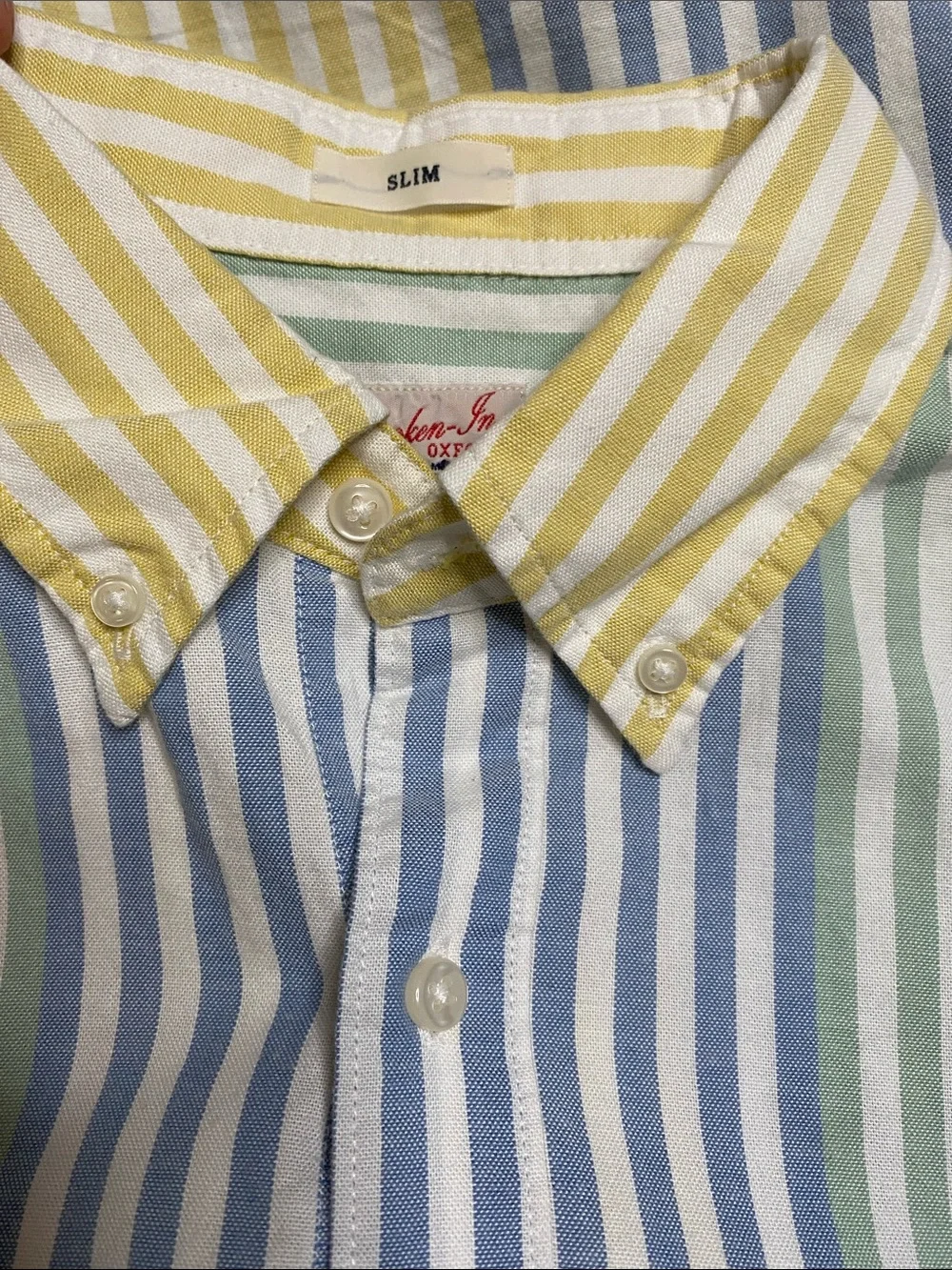 J. Crew Multistripe Pastel Button-Down Shirt